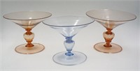 Murano Glass Martini Glasses