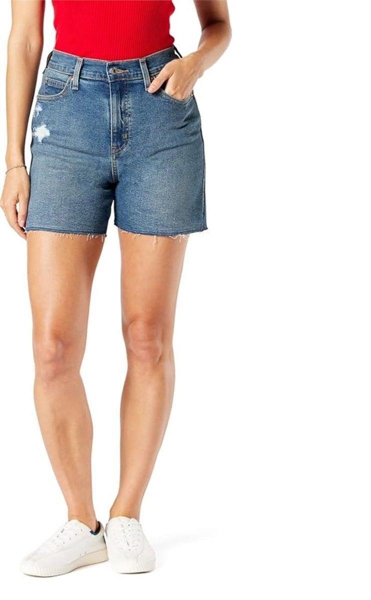 $30-SIZE 16 LEVI HIGH-RISE 5" SHORTS