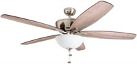 Denon 60in 5-Blade Ceiling Fan in Brushed Nickel