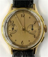 1940's Vintage 14K Gold Swiss Men's Wristwatch.