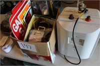 INLINE WATER HEATER PARTS ONLY, MISC BOX LOT