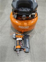 Ridgid 6 Gallon Pancake Compressor & Brad Nailer