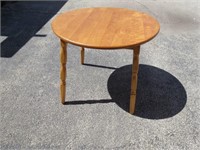 Small maple table.