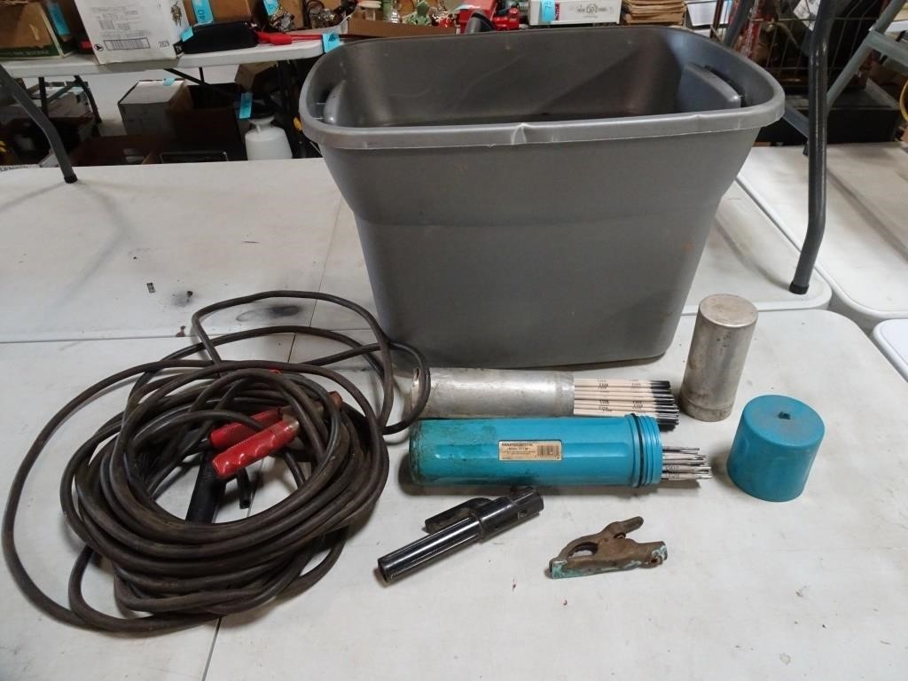 Lot of Welding Items - Electrodes Gloves Wires