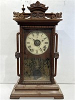 Seth Thomas Mantle Clock w/ Pendulum. Partially