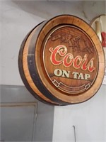 Coors On Tap Sign - 18"H