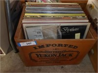 Box of records & Yukon box