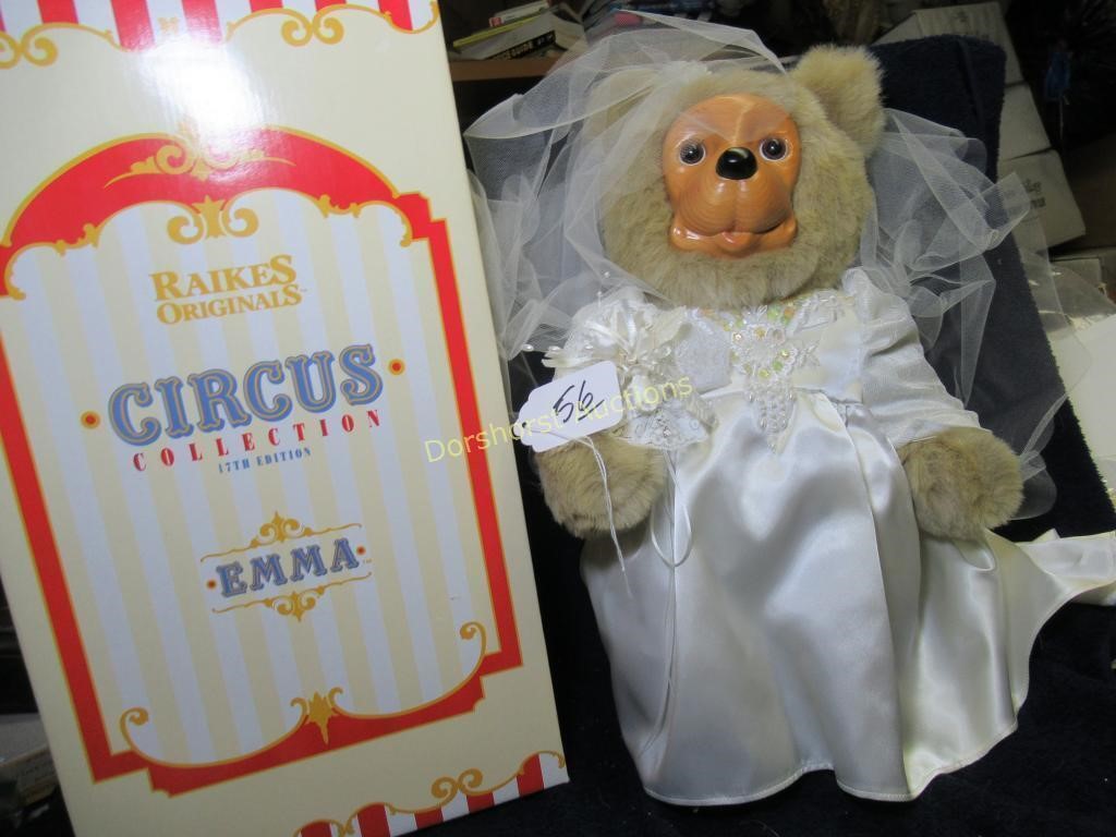 ROBERT RAIKES - EMMA - SIGNED BEAR W/ BOX - 18"H