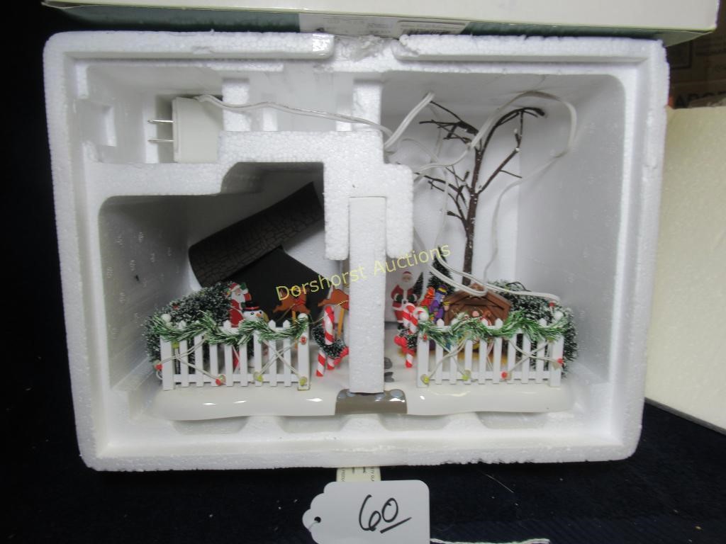 DEPT 56 SNOW VILLAGE - FESTIVE FRONT YARD - ALL