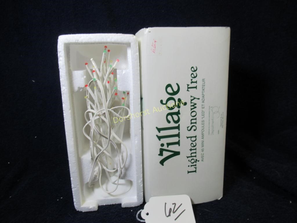 DEPT 56 LIGHTED SNOWY TREES - WORKS