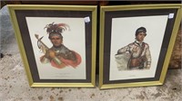 Two Framed Indian Prints
