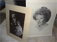 2 Signed & Numbered Kathryn Hepburn & Humphrey Bog