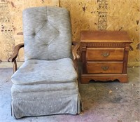 Vintage Chair & Side Table