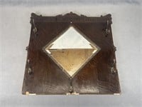 Antique Mirrored Coat Rack