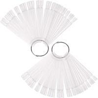 Nail Swatches Sticks, TEOYALL Transparent Fan-sh