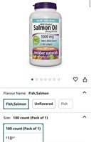 Webber Naturals Wild Alaskan Salmon Oil 1,000 mg,