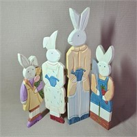 Wooden Rabbit Table Decoration