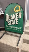 Vintage Quaker state sidewalk sign double sided