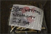 (23) Weatherby 300 Mag Brass