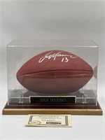 Dan Marino Signed Football in Case Collectible COA