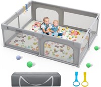 Baby Playpen, 71"x59" Extra Large Playard for Bah