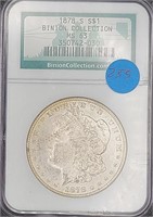 1878-S Binion Collection Morgan Silver Dollar