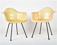 Pair of DAX Chairs by Eames for Herman Miller