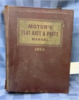 1954 Motors flat rate and parts manual