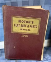 1965 Motors flat rate and parts manual
