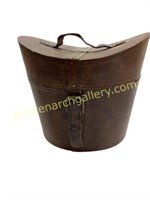 English Leather Hat Box