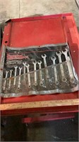 Popular mechanics combination wrench set.