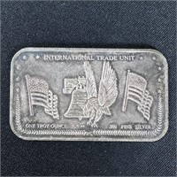 1 oz Fine Silver Bar - Engraved