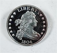 Liberty  1 oz .999 silver round