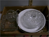 Serving dish and glass items