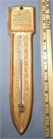 Vintage Metal Adv. Thermometer Working Order!