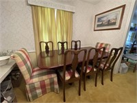 77 1/2 x 42 Dining Table and 8 Chairs