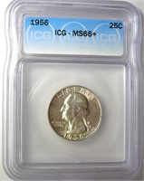 1956 Quarter ICG MS66+