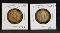 1925 & 1927 Standing Liberty Quarters