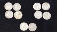 10 Silver Roosevelt Dimes