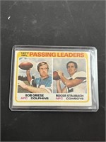 1978 Topps Passing Leaders Griese Staubach