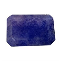 Natural 30.40ct Emerald Purple Corrundum Sapphire