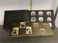 2 photo albums with black and white photos 1940s