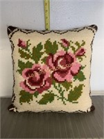 Embroidered pillow