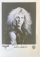 Autograph Van Halen Media Press Photo