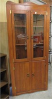 Pine Corner Curio Cabinet