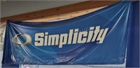 Banner - Simplicity blue - 106" x 36" - in showroo