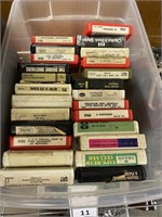 Lot of Vintage 8-track tapes