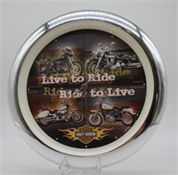 Harley Clock, makes sounds! fun works