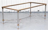Modern Chrome And Brass Coffee Table BASE