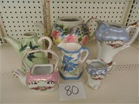 Tea Pots & pitchers missing lids